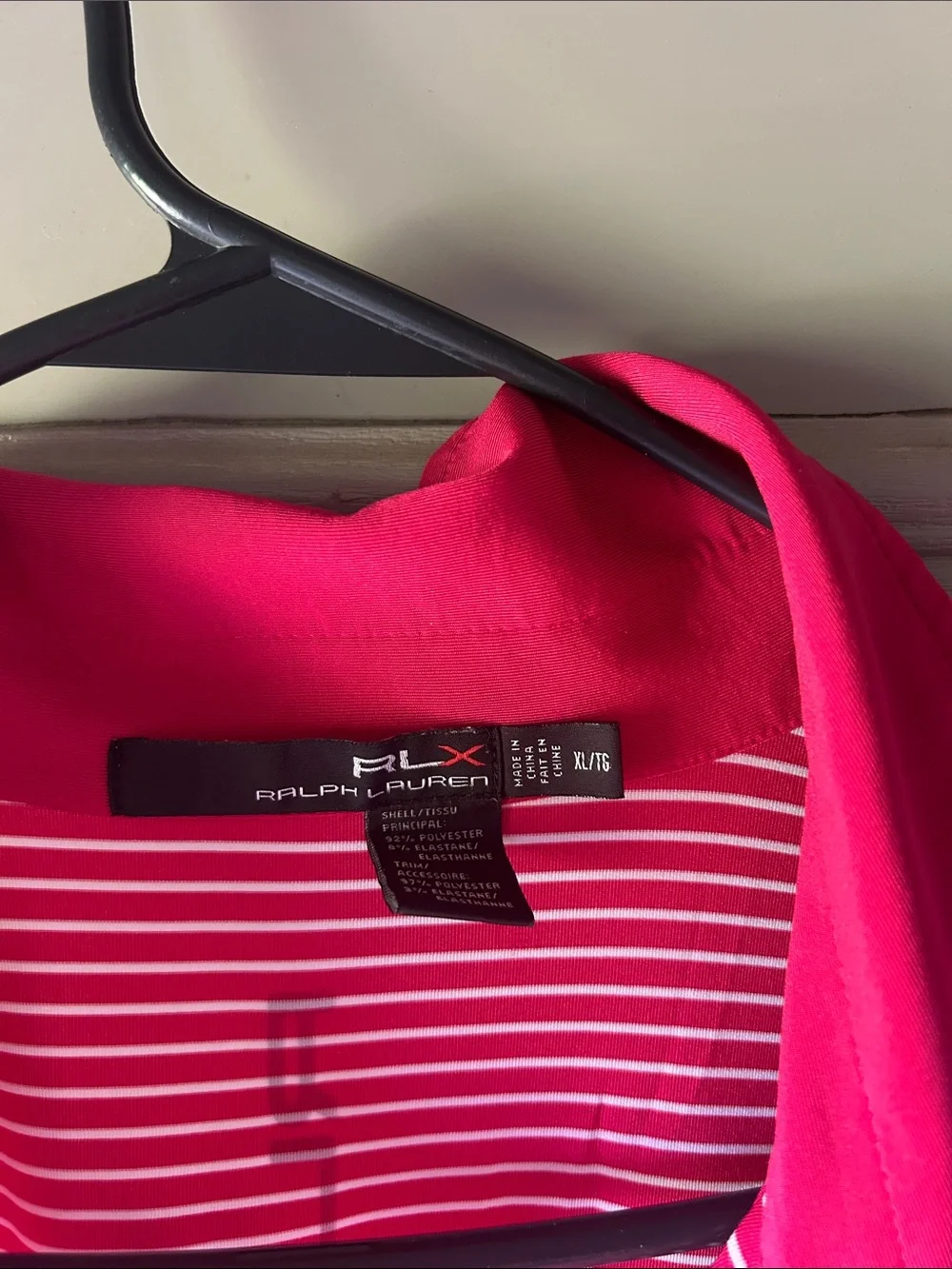 Ralph Lauren Pink and White Striped Polo